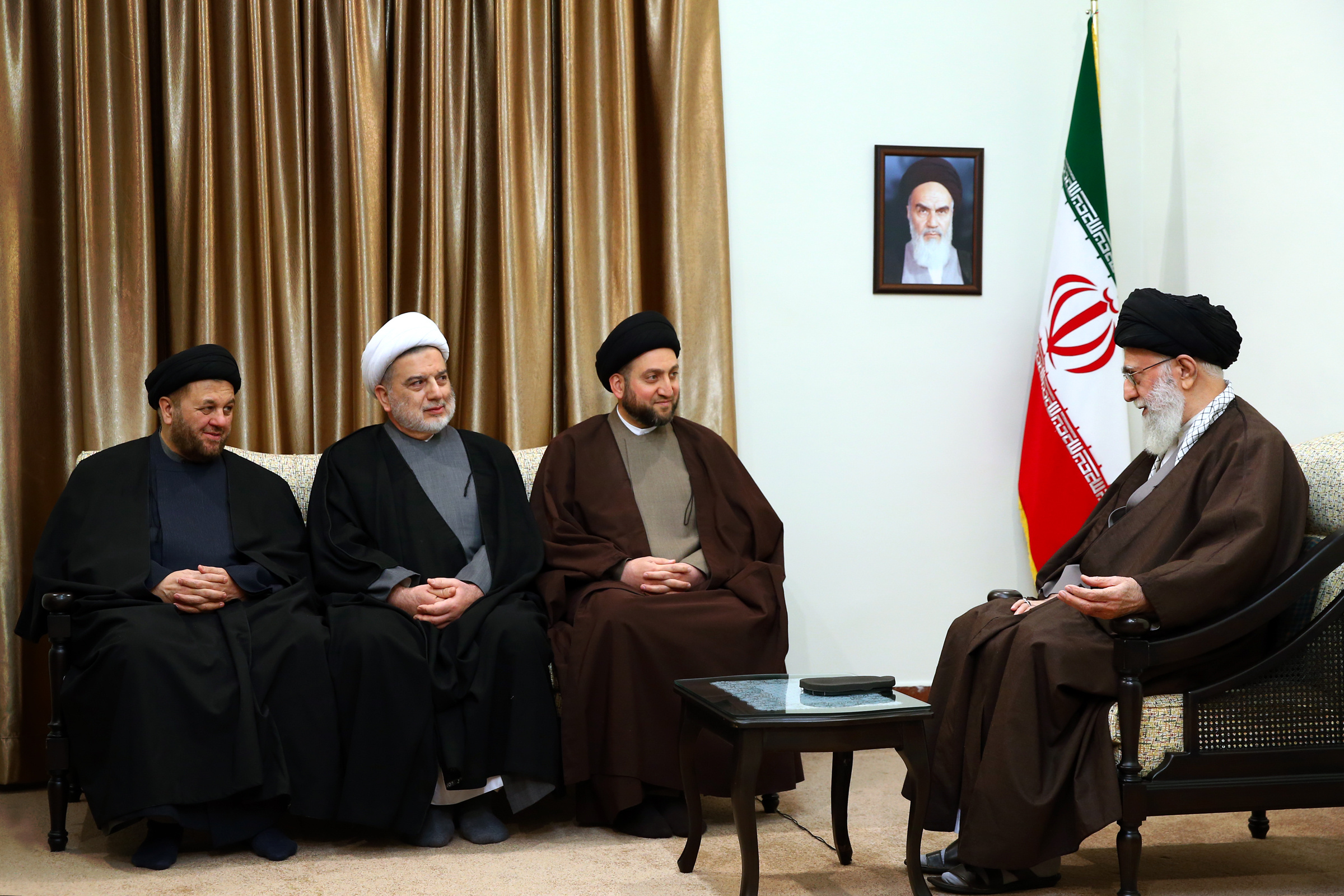 دیدار رئیس و اعضای اصلی تحالف ملی شیعیان عراق با رهبر انقلاب
