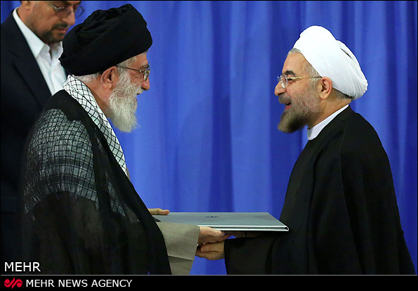 بیانات در مراسم اعطای حکم تنفیذ ریاست جمهوری به حجّت‌الاسلام حسن روحانی